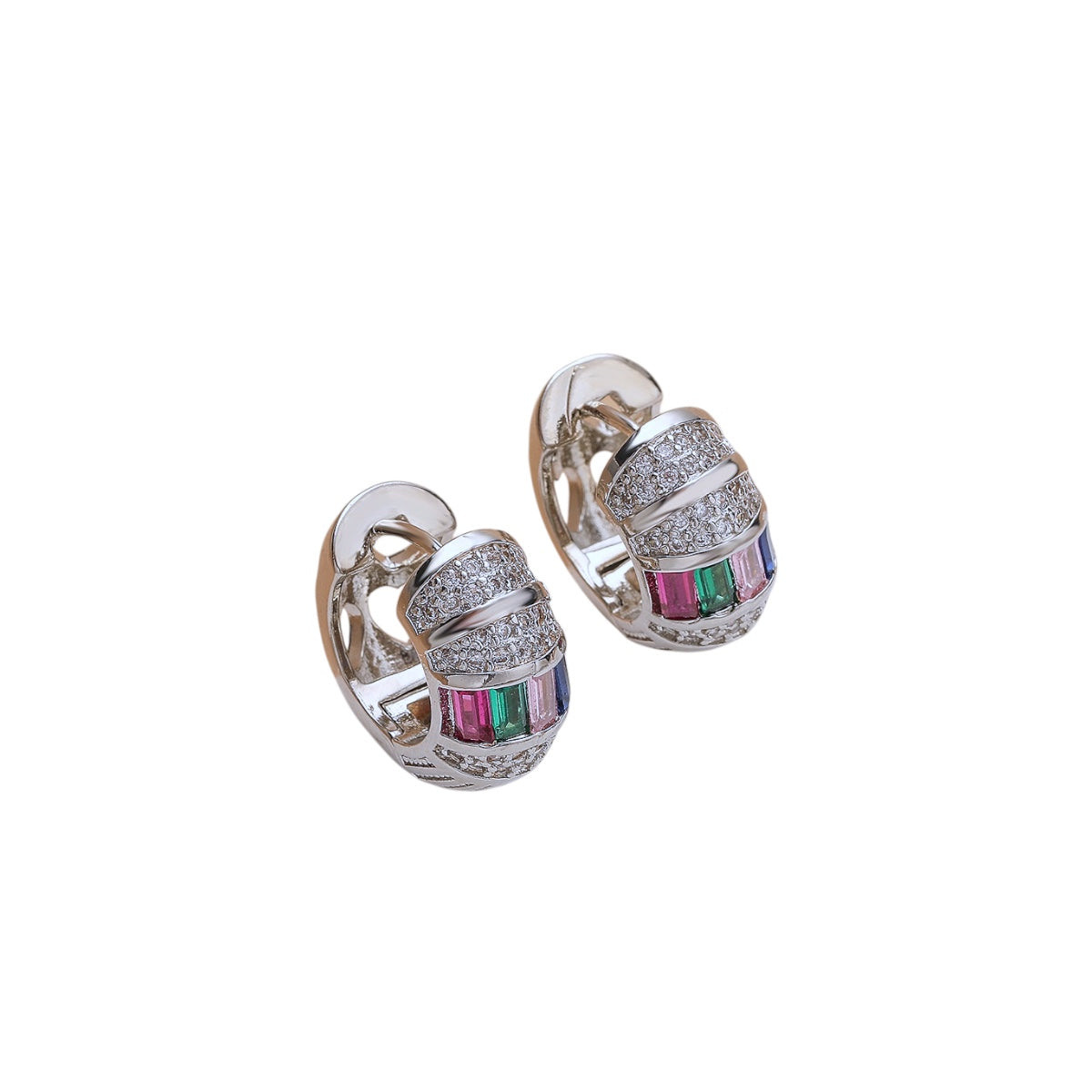 SIENNA SILVER HOOPS